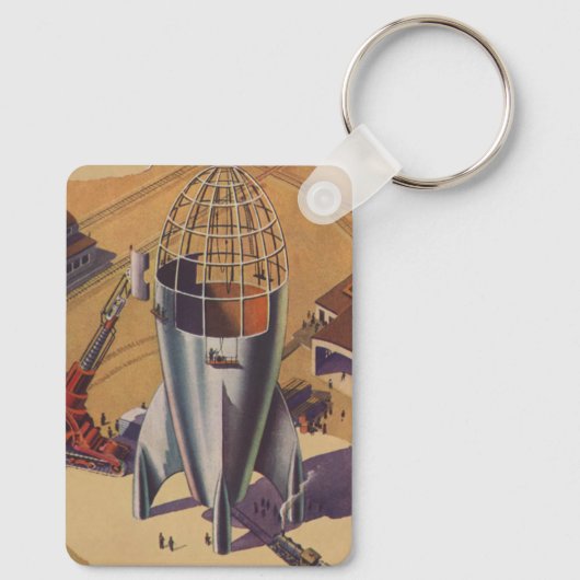 wetenschapsketen, Sci Fi, een Rocket Sleutelhanger (Achterkant)