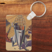 wetenschapsketen, Sci Fi, een Rocket Sleutelhanger (Achterkant)