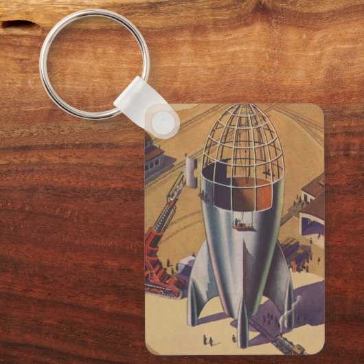  wetenschapsketen, Sci Fi, een Rocket Sleutelhanger (Voorkant)