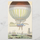  wetenschapsketen Steampunk Hot Air ballon Briefpapier (Voorkant)