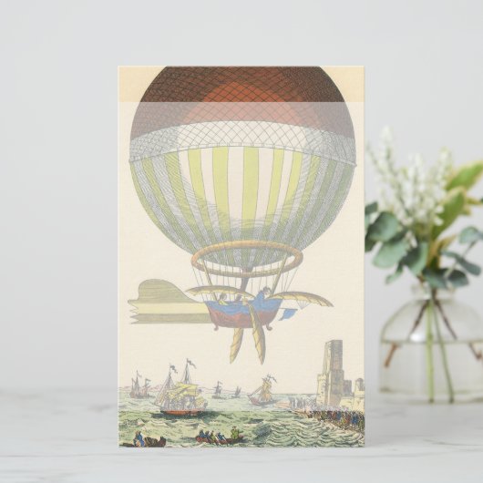  wetenschapsketen Steampunk Hot Air ballon Briefpapier (Staand voorkant)