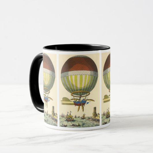  wetenschapsketen Steampunk Hot Air ballon Mok (Voorkant links)