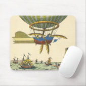 wetenschapsketen Steampunk Hot Air ballon Muismat (Met muis)