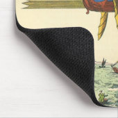  wetenschapsketen Steampunk Hot Air ballon Muismat (Hoek)