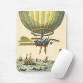  wetenschapsketen Steampunk Hot Air ballon Muismat (Met muis)