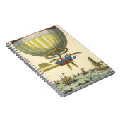 wetenschapsketen Steampunk Hot Air ballon Notitieboek (Rechterzijde)