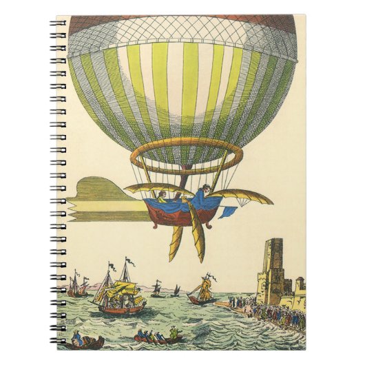 wetenschapsketen Steampunk Hot Air ballon Notitieboek (Voorkant)