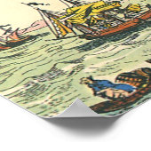  wetenschapsketen Steampunk Hot Air ballon Poster (Hoek)