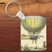 wetenschapsketen Steampunk Hot Air ballon Sleutelhanger (Voorkant)