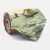 wetenschapsketen Steampunk Hot Air ballon Stropdas (Opgerold)