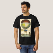  wetenschapsketen Steampunk Hot Air ballon T-shirt (Voorkant volledig)