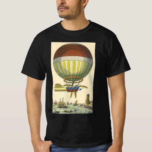  wetenschapsketen Steampunk Hot Air ballon T-shirt (Voorkant)