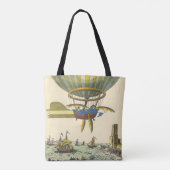  wetenschapsketen Steampunk Hot Air ballon Tote Bag (Achterkant)