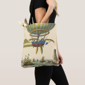  wetenschapsketen Steampunk Hot Air ballon Tote Bag (Dichtbij)