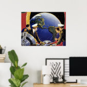  wetenschapsketens Aarde Poster (Thuiskantoor)