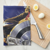  wetenschapsketens Aarde Theedoek (Quarter Fold)