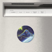  wetenschapskeuforonaut op een ruimtevaart magneet (Insitu (Vaatwasser))