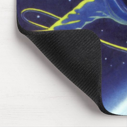  wetenschapskeuforonaut op een ruimtevaart muismat (Hoek)