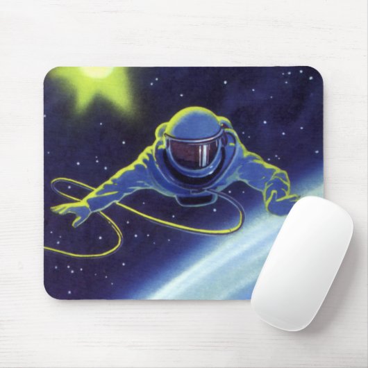  wetenschapskeuforonaut op een ruimtevaart muismat (Met muis)