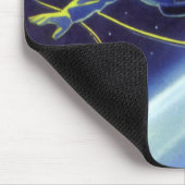 wetenschapskeuforonaut op een ruimtevaart muismat (Hoek)