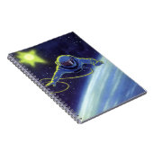 wetenschapskeuforonaut op een ruimtevaart notitieboek (Rechterzijde)