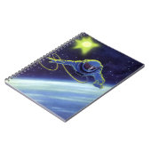 wetenschapskeuforonaut op een ruimtevaart notitieboek (Linkerzijde)