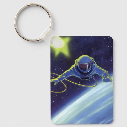  wetenschapskeuforonaut op een ruimtevaart sleutelhanger (Voorkant)