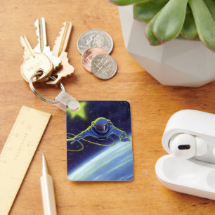  wetenschapskeuforonaut op een ruimtevaart sleutelhanger