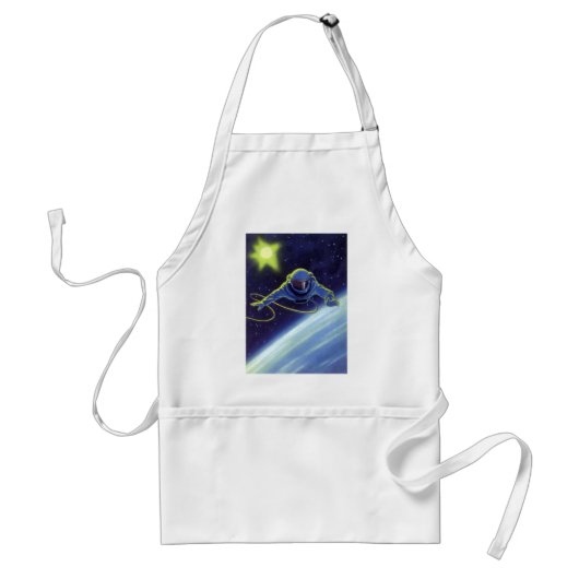  wetenschapskeuforonaut op een ruimtevaart standaard schort (Voorkant)