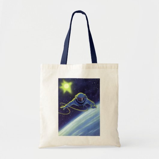 wetenschapskeuforonaut op een ruimtevaart tote bag (Voorkant)