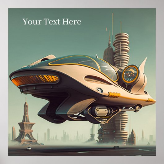wetenschapskeuze: spectaculaire vliegende auto's poster (Voorkant)