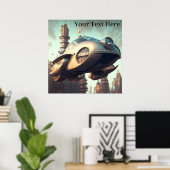  wetenschapskeuze: spectaculaire vliegende auto's poster (Thuiskantoor)