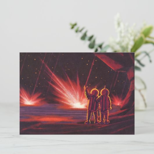  wetenschapskeuzes Alien Red Planet Explosion (Staand voorkant)