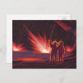 wetenschapskeuzes Alien Red Planet Explosion Briefkaart (Voorkant / Achterkant)