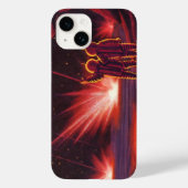  wetenschapskeuzes Alien Red Planet Explosion Case-Mate iPhone Case (Achterkant)