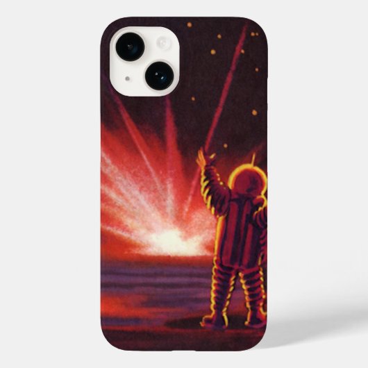 wetenschapskeuzes Alien Red Planet Explosion Case-Mate iPhone Case (Achterkant)