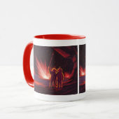 wetenschapskeuzes Alien Red Planet Explosion Mok (Voorkant links)