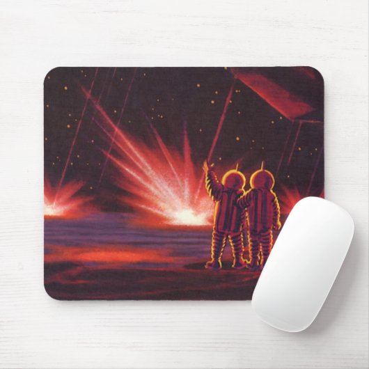  wetenschapskeuzes Alien Red Planet Explosion Muismat (Met muis)