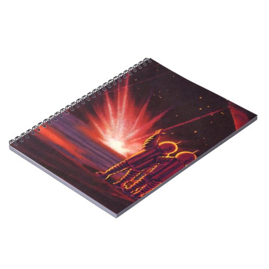 wetenschapskeuzes Alien Red Planet Explosion Notitieboek (Linkerzijde)