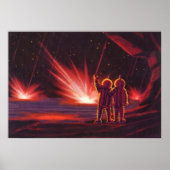  wetenschapskeuzes Alien Red Planet Explosion Poster (Voorkant)