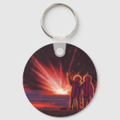  wetenschapskeuzes Alien Red Planet Explosion Sleutelhanger (Achterkant)