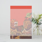  wetenschapskictie, Alien Steam Punk helmen Briefpapier (Staand voorkant)