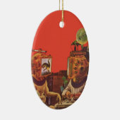 wetenschapskictie, Alien Steam Punk helmen Keramisch Ornament (Rechts)