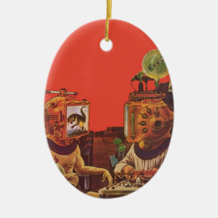  wetenschapskictie, Alien Steam Punk helmen Keramisch Ornament