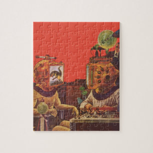 wetenschapskictie, Alien Steam Punk helmen Legpuzzel