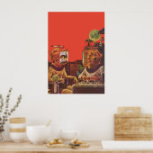  wetenschapskictie, Alien Steam Punk helmen Poster (Keuken)