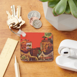 wetenschapskictie, Alien Steam Punk helmen Sleutelhanger