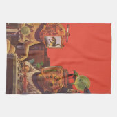  wetenschapskictie, Alien Steam Punk helmen Theedoek (Horizontaal)