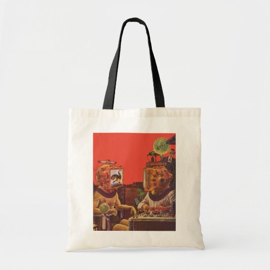  wetenschapskictie, Alien Steam Punk helmen Tote Bag (Voorkant)