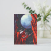  wetenschapskictie, Canyon Space Moon Rover Briefkaart (Staand voorkant)